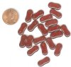 20 4x16mm Two Hole Spacer - Transparent Garnet